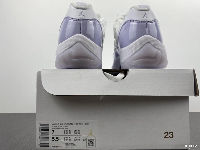Rep TBK AH7860-101 Air Pure WMNS Violet Jordan Low 11 0801